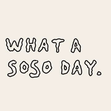 What a soso day【Y1080】文青系純棉 MIT 情侶裝 短袖T恤 台灣製造 快速出貨