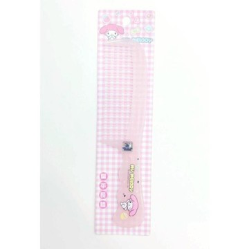 小禮堂 Sanrio 三麗鷗 美樂蒂 塑膠扁梳 (粉款)