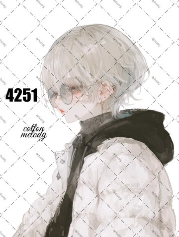original sticker no.4251 人物貼紙 原創貼紙 原創人物貼紙 裝飾貼紙 cotton melody