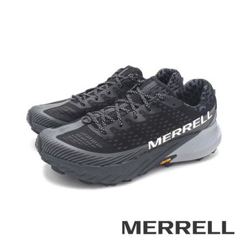 MERRELL(男)AGILITY PEAK 5輕量戶外越野慢跑運動鞋 男鞋-黑灰
