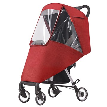 JAR嚴選 環保無毒透氣通風兒童推車雨罩 - 紅色  1個