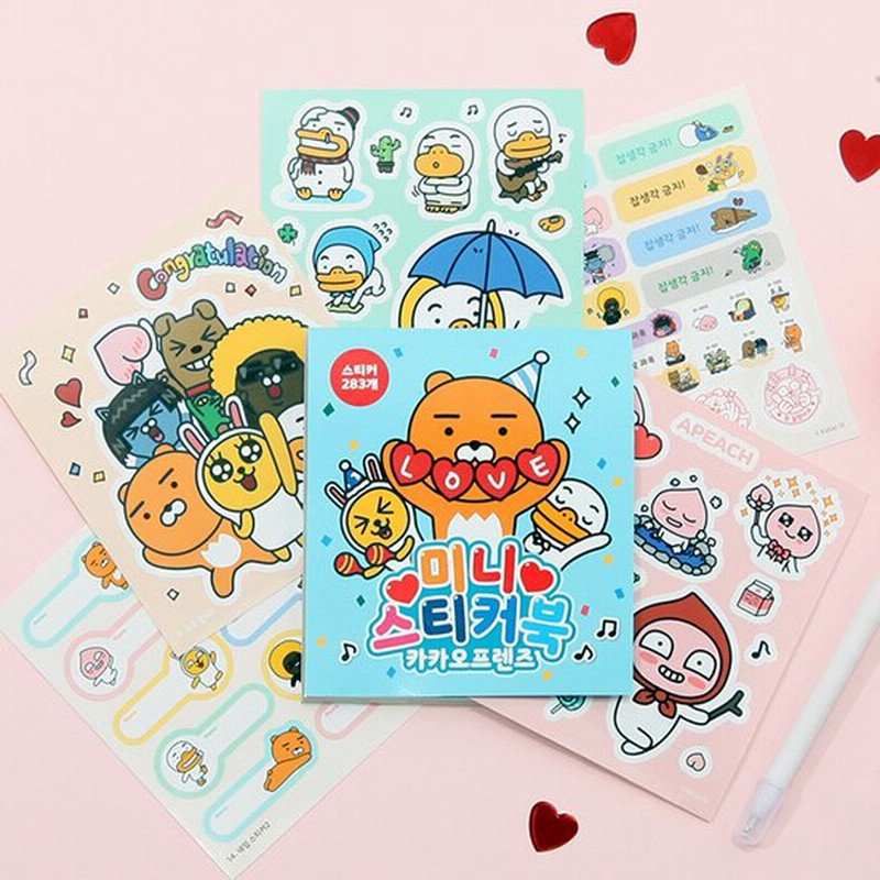 カカオフレンズ ミニ ステッカー ブック 韓国 文具 文房具 Kakao Friends シール 公式 かわいい 通販 Lineポイント最大0 5 Get Lineショッピング