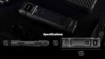 【翔準】Nitecore EDC29 6500流明 400米 高性能EDC戰術手電筒 一鍵爆閃 一鍵流明盾 OLED