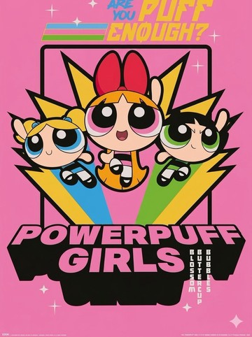 【飛天小女警】進口海報/POWERPUFF GIRLS