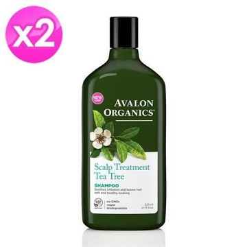 【AVALON ORGANICS】茶樹頭皮調理精油洗髮精 (325ml/11oz x2瓶)