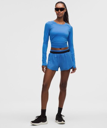 Fast and Free High-Rise Split Shorts 3" Crinkle Size 2XS