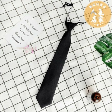 領帶 領巾 領結 jk黑色領帶襯衫裝飾日系學院風懶人免打學士服領結女學生男dk手打