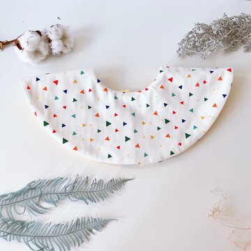 島森家 / 雙面360度貝果兜 / 三角形(白)