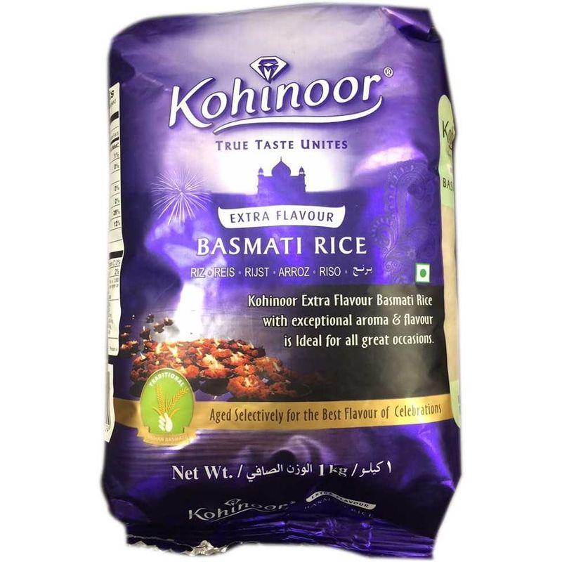 バスマティライス インド産 Kohinoor 1kg Basmati Rice 長粒米 インディカ米 香り米 業務用