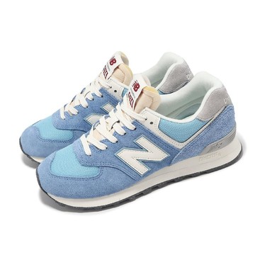 New Balance 休閒鞋 574 男鞋 潟湖藍 海鹽 麂皮 網布 經典 情侶鞋 NB U574RCA-D