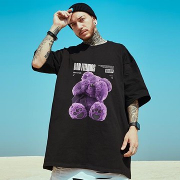 2025新款夏季男士大碼男裝短袖T恤潮牌潮流寬松半袖男圓領上衣夏