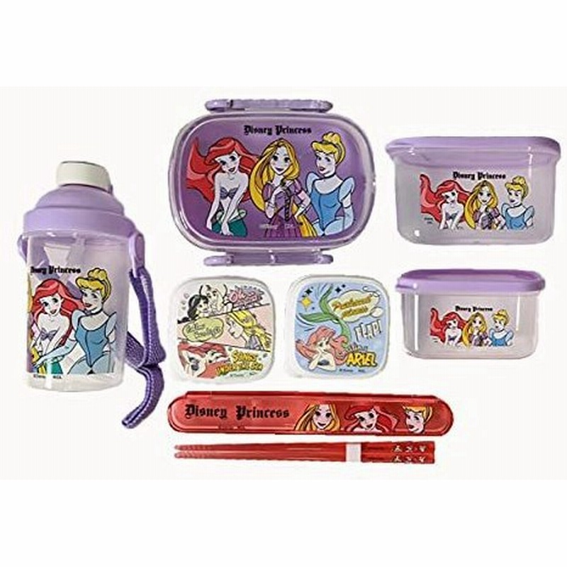 プリンセス お弁当箱 ７点セット お弁当箱 水筒 箸 ケース 角型ケースx４ アリエル シンデレラ ラプンツェル 通販 Lineポイント最大get Lineショッピング