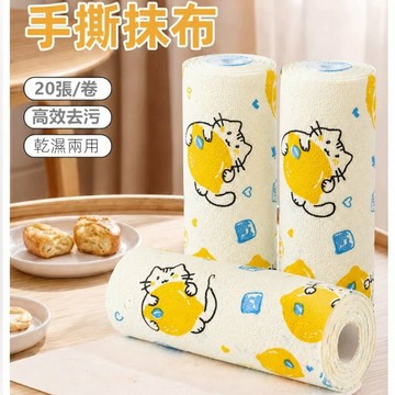 冰檸貓 手撕抹布 懶人抹布洗碗布 加厚毛巾乾濕兩用刷鍋清潔工具小魏媽咪