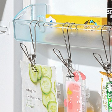 E.City_免釘大款11cm不鏽鋼掛勾掛夾(10入)