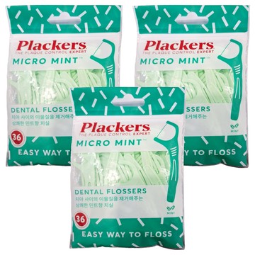 Plackers 派樂絲 Micro 牙線棒  36支  3包