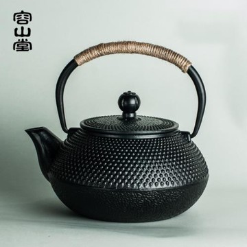 容山堂 蘇韻生鐵壺 鑄鐵茶壺 煮茶燒水壺牡丹富貴