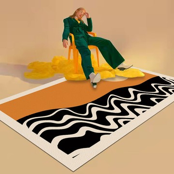 跨境地毯客廳輕奢網紅沙發茶幾地墊隔音臥室家用地墊大面積腳墊[DD190109]