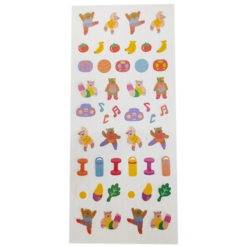 萌熊販賣機裝飾貼紙 Set  手帳裝飾貼紙  春日小憩  1組