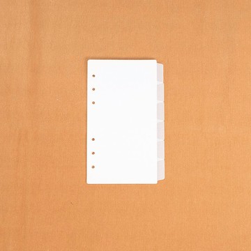 A6 Per / Bible 6孔活頁手帳|萬用手冊分隔頁|索引頁