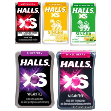 「現貨免運」泰國🇹🇭 HALLS XS涼糖 五款口味12G  一盒大約21顆  攜帶方便 涼糖