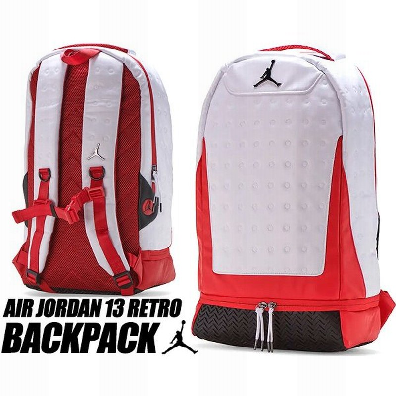 ナイキ ジョーダン 13 バックパック Nike Jordan 13 Retro Backpack White Red 9a18 001 リュック Ajxiii カバン バッグ Pcスリーブ 通販 Lineポイント最大0 5 Get Lineショッピング