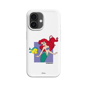 iPhone 16 SolidX 白 - 迪士尼-公主系列 Disney Princess - 公主專屬系列-小美人魚 愛麗兒