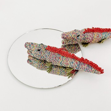 紅髮鱷魚哥_黃麻掛飾/吊飾 _公平貿易