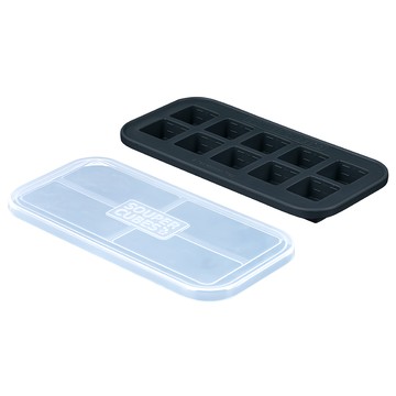 SOUPER CUBES 多功能食品級矽膠保鮮盒 10格 曜石灰 安全無毒 讓您安心保存各式食材  1入  1個