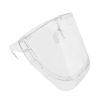 1245 方形防霧面罩 眼鏡式成人面罩防濺隔離口罩 一體式面罩 防疫面罩防護面部透明面罩 頭戴式透明防護罩 全臉防護