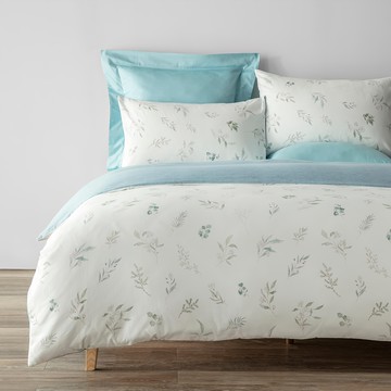 HOLA 和樂家居 200織純棉床包兩用被組 床包105 x 186cm 1個 + 兩用被150 x 210cm 1個 + 美式枕套48 x 75cm 1個 2kg  被子 + 床罩 + 枕套組  嫣然