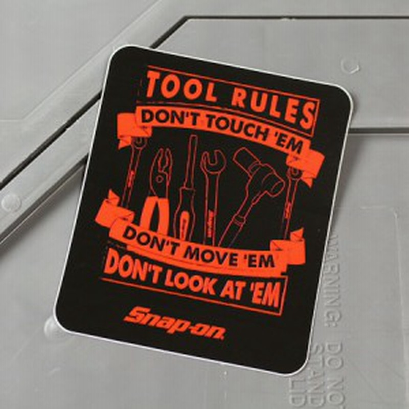 スナップオン ステッカー アメリカン 車 おしゃれ バイク ヘルメット かっこいい カーステッカー Snap On Tool Rules Sc Sn033 Fnm 通販 Lineポイント最大1 0 Get Lineショッピング