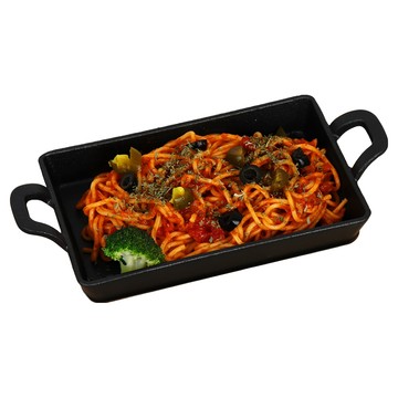 PRELUDE IH電磁爐通用 方形鑄鐵平底鍋 附木製底座  1組  黑色