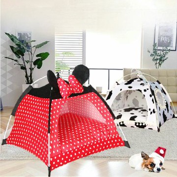 狗窩貓窩四季通用寵物窩 泰迪比熊博美狗床帳篷窩狗屋夏季可拆洗