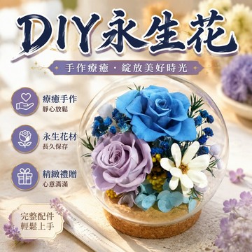 🌼花花手製🌼希資DIY永生花材料包 滿天星永生花裝飾擺件手工520禮物送女友t914