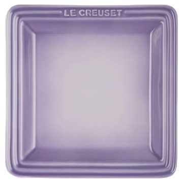 LE CREUSET 瓷器正方盤  藍鈴紫  16.1 × 16.1 × 2.5cm  1個