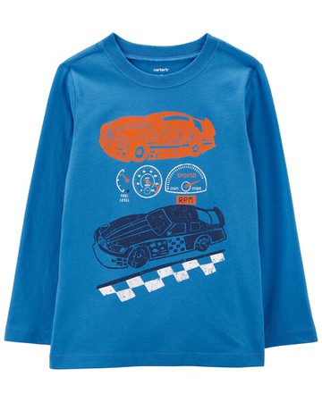 Toddler Race Car Jersey Tee