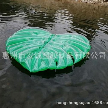 2018新款現貨批發充氣樹葉浮排葉子浮床 成人水上躺椅