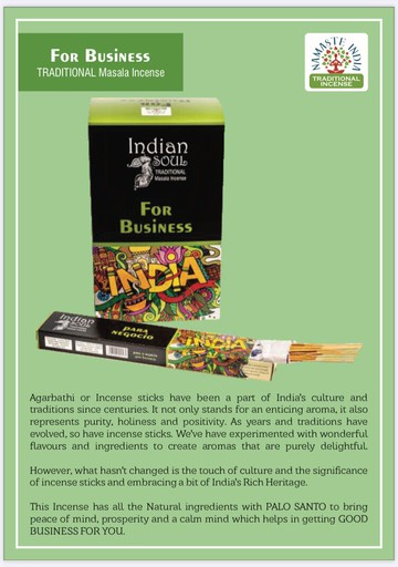 [綺異館] 印度香 印度魂系列- 事業香(聖木）15g 線香 Indian soul for business