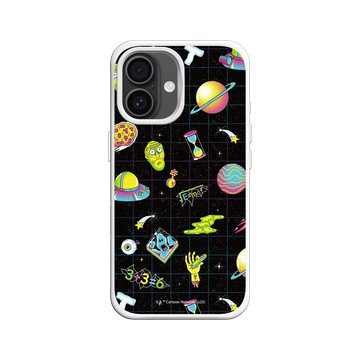 iPhone 16 SolidX 白 - 瑞克和莫蒂 Rick and Morty - 太空圖鑑