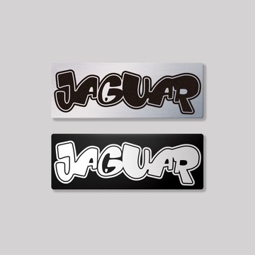 JAGUAR/HHP/鋁牌飾貼 SunBrother孫氏兄弟 金屬質感 防水 鋁牌 車貼