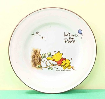 【震撼精品百貨】Winnie the Pooh 小熊維尼 瓷器盤子 大樹復刻版#23058 震撼日式精品百貨