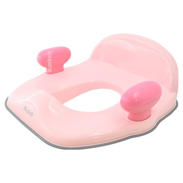 Richell 利其爾 Pottis 抑菌輔助便座 三階段訓練便器  粉灰色