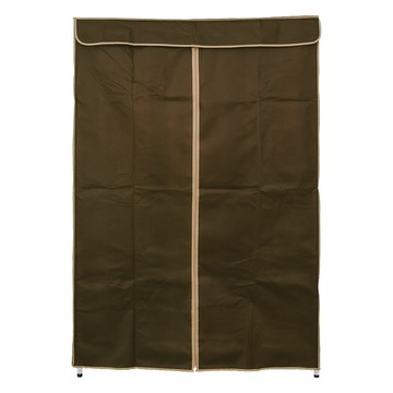 dayneeds 日需百備 輕型單桿衣櫥 含防塵布套 三層 120 x 45 x 180cm  120cm  白色 + 咖啡色