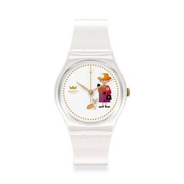 Swatch HOW MAJESTIC 經典手錶/男錶/女錶/瑞士製造 GZ711 (34mm)【官方旗艦店】