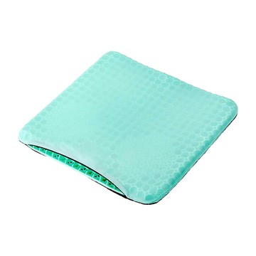 水凝膠坐墊 4代升級加密款 減壓久坐 冰涼透氣  42 x 37 x 3cm  綠色