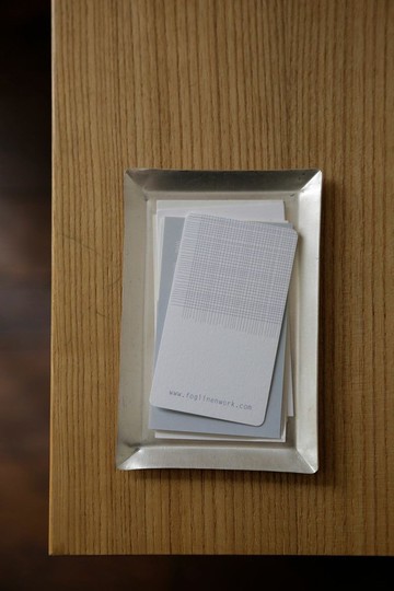 日本 Fog Linen Work - 手工製 銀色鍍層黃銅托盤/置物盤