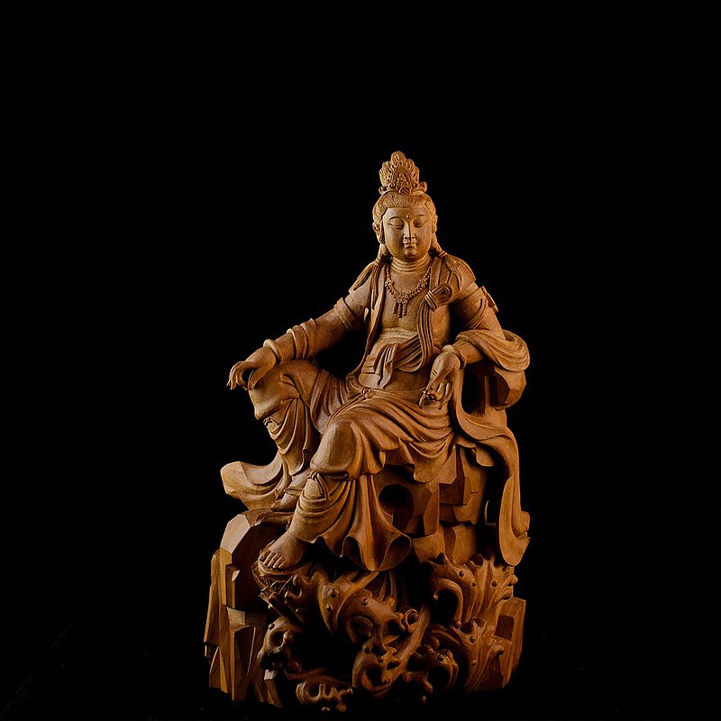 正印度老山檀香【自在觀音】白檀藝術品推薦| 亞洲跨境設計購物平台