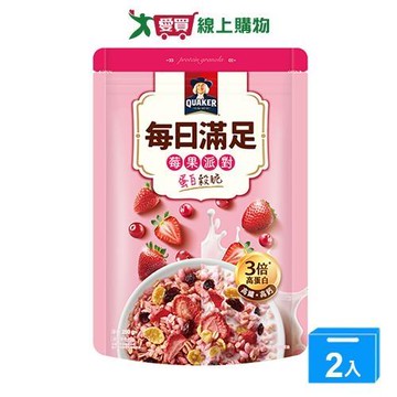 桂格每日滿足蛋白穀脆莓果派對250g【兩入組】【愛買】