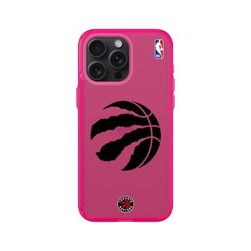 iPhone 15 Pro Max Clear 粉漾桃 - NBA - B&W-多倫多暴龍 Toronto Raptors B&W