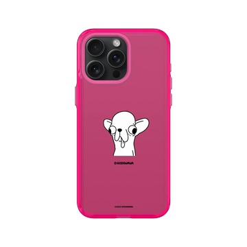 iPhone 15 Pro Max Clear 粉漾桃 - Godgwawa 變種吉娃娃 - 吉本款